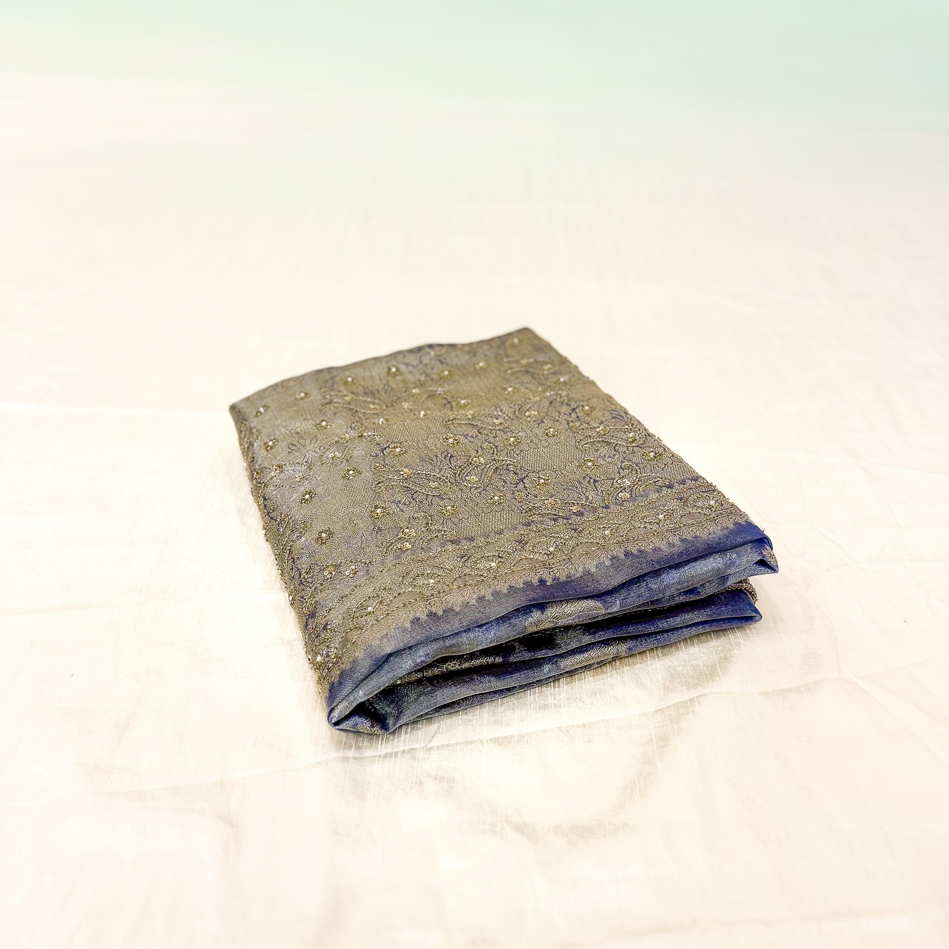 Pure Rupa Tissue Silk Banarsi Saree | Bright Cobalt