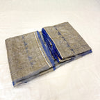 Pure Rupa Tissue Silk Banarsi Saree | Bright Cobalt