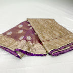 Pure Rupa Tissue Silk Banarsi Saree | Dark Purple | Wedding Collection