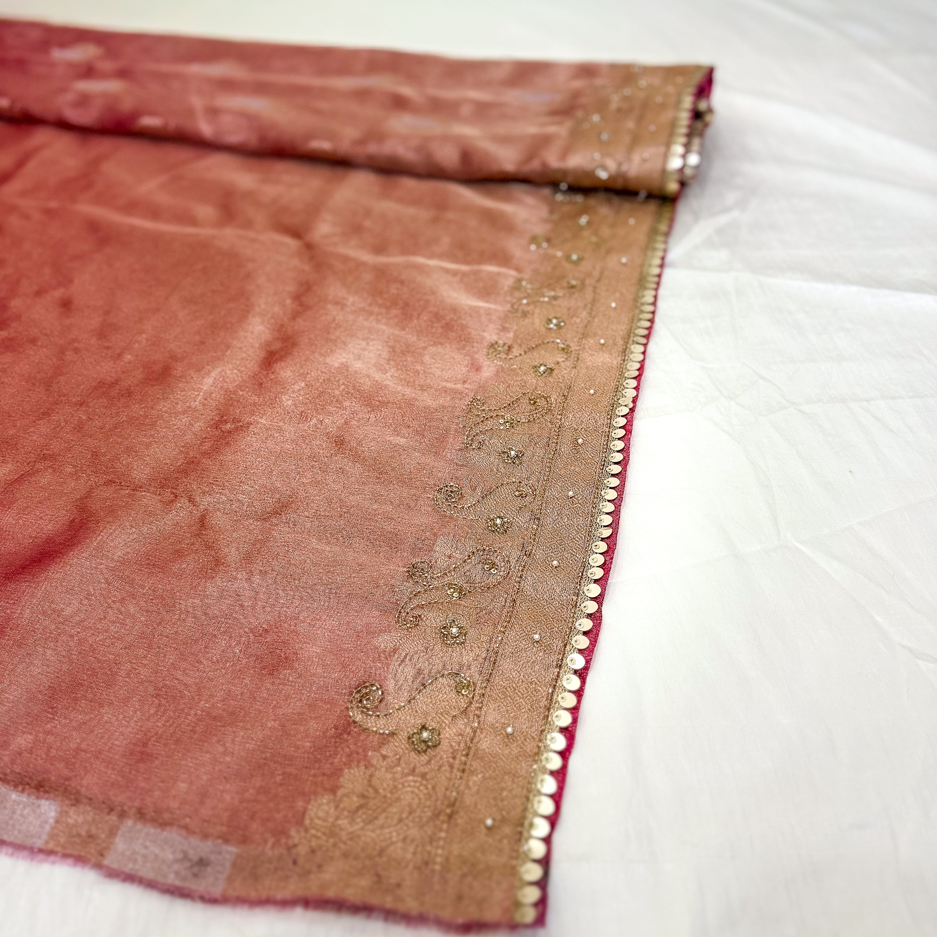 Pure Rupa Tissue Silk Banarsi Saree | Rubine Red | Wedding Collection