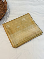 Mashroo Silk Banarsi Saree | Golden