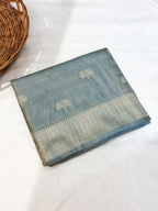Mashroo Silk Banarsi Saree | Grey