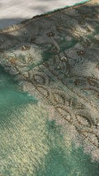 Pure Rupa Tissue Silk Banarsi Saree | Sea Green
